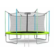 Батут Atlas Sport 435 см (14ft) с внутренней сеткой и лестницей GREEN