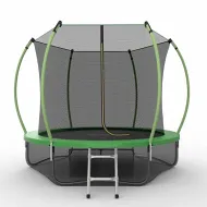 Большой батут EVO JUMP Internal 10ft (Green) с внутренней сеткой и лестницей + нижняя сеть