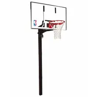 Баскетбольная стационарная стойка акрил Spalding 54 Gold In-Ground