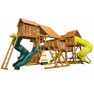 Игровая площадка Mega SkyFort с двумя игровыми домиками и переходом