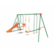 Детский комплекс DFC MULTIPLAY качели: планер, лодка, верёвочные; горка