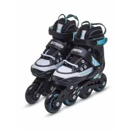 Раздвижные роликовые коньки-кеды для детей черные, Abec7, Размер, 31-34, AJIS-1602 ATEMI