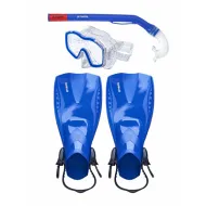 Набор для плавания Atemi (маска+трубка+ласты) р.28-31 синий, 24200BE