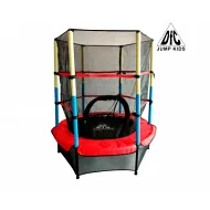 Батут DFC JUMP KIDS 55" красный с желто-синими стойками