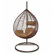 Подвесное кресло KVIMOL KM 0001 большая коричневая корзина